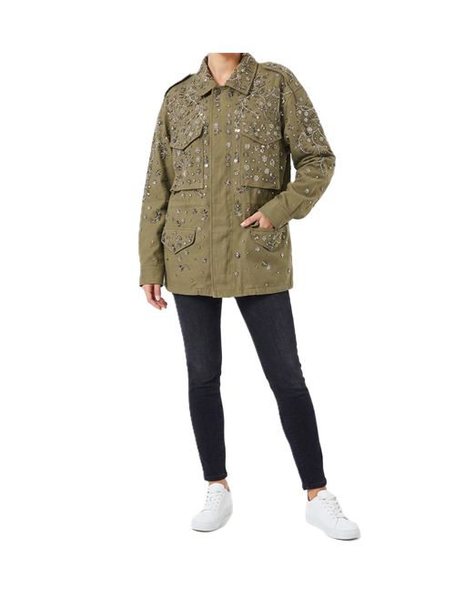 Giacca Sahariana canvas strass BENEDETTA NOVI | LUCIA BRIGHTSAGE